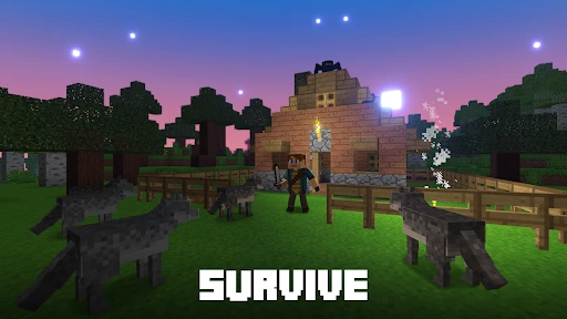 Gameplay screenshot 2 from Block World 3D: Craft & Build - Arcade game
